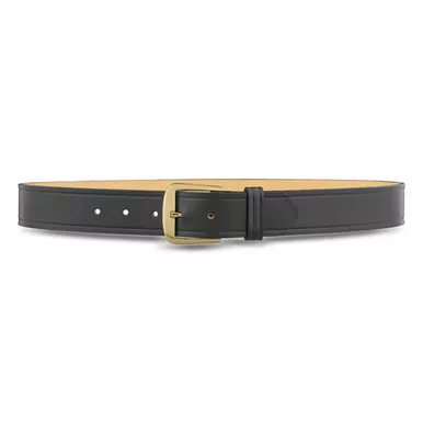 1-1/2"" Plain Leather Garrison Belt With Gold Buckle-1511-44-9022