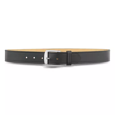 1-1/2"" Plain Leather Garrison Belt With Nickel Buckle-1511-38-9021