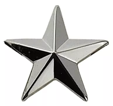 1 Star Pin 1/2'' High - Pair-4485G