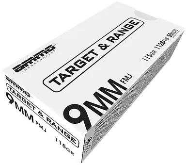 Ammo Incorporated Signature, Ammoinc 9115fmj-tr50Trgt 9m 115 Fmj50/20-9115FMJTR50