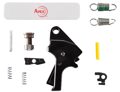 Apex Tactical Specialties Flat Face Forward Set, Apex 100271blk Al Flat Face Forward Trigger M&p2.0-10027BLK