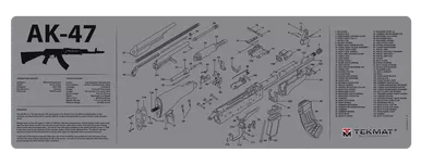 Beck Tek, Llc (tekmat) Original Cleaning Mat, Tekmat R36ak47gy Ak47 Grey Cleaning Mat