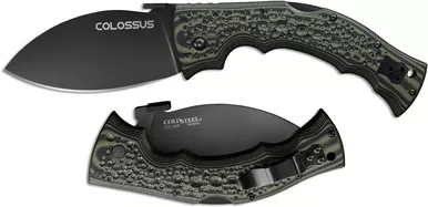 Cold Steel Colossus Tri-ad Lock Knife G-10 (4"" Black Dlc) Cs-28dwb-CS-28DWB