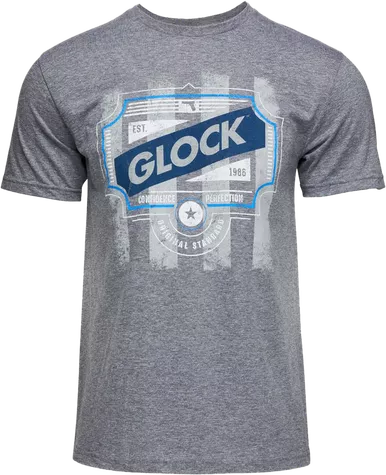 Glock Blue Line Tee, Glk Ap96209 Blue Line Tee (grey) 2xl-AP96209