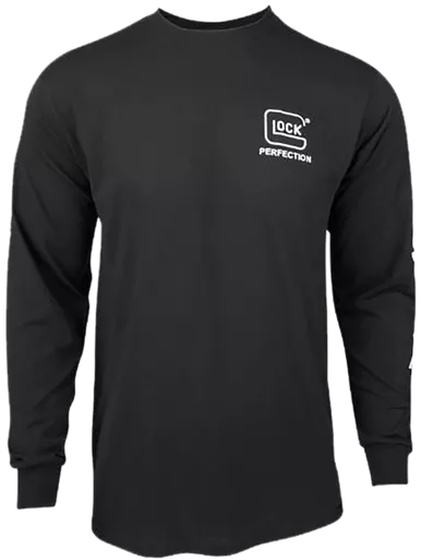 Glock Perfection, Glk Ap96102 Perfectionlong Sleeve Tee (black) 2xl-AP96102