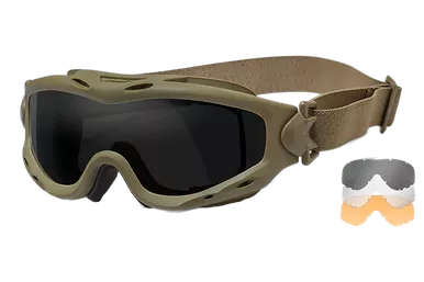 Wiley X Spear, Wileyx Sp293tSpear Goggle Gry/clr/rust/tan-SP293T